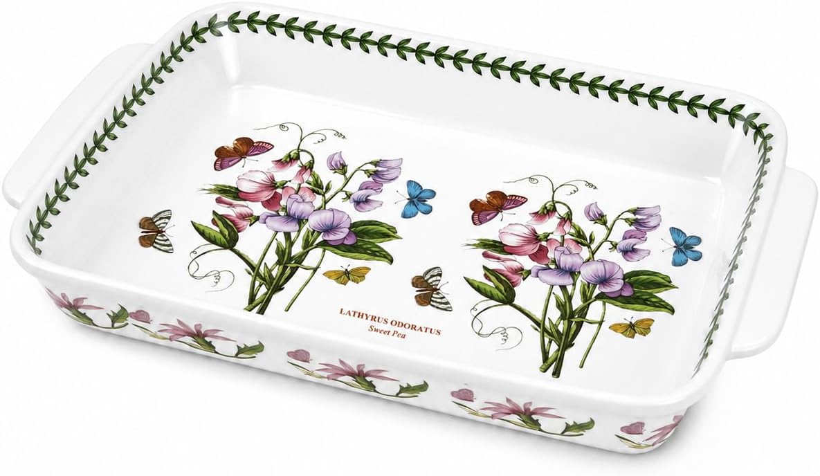 Flowering Sweet Pea Lasagna Dish