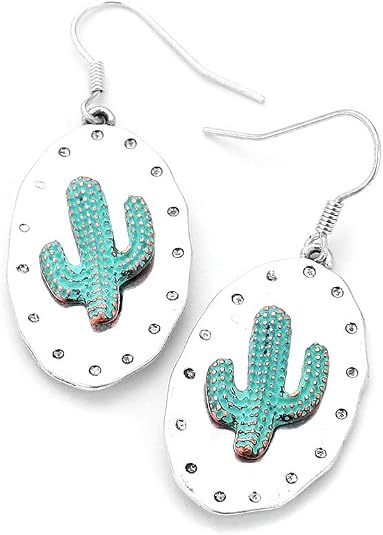 Two Tone Cactus Earrings