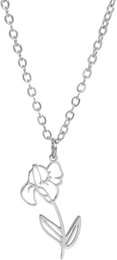Flower Necklace Stainless Steel