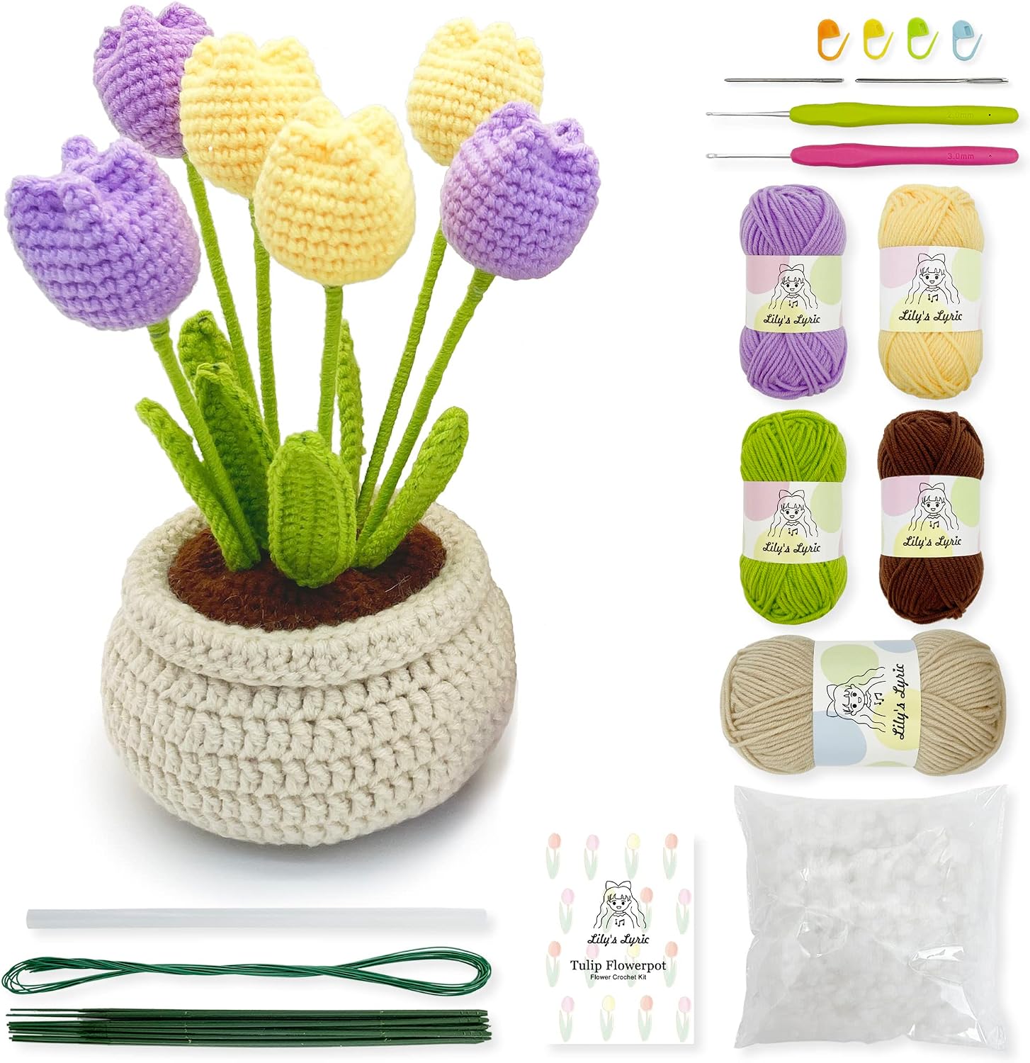 Tulip Flower Crochet Kit