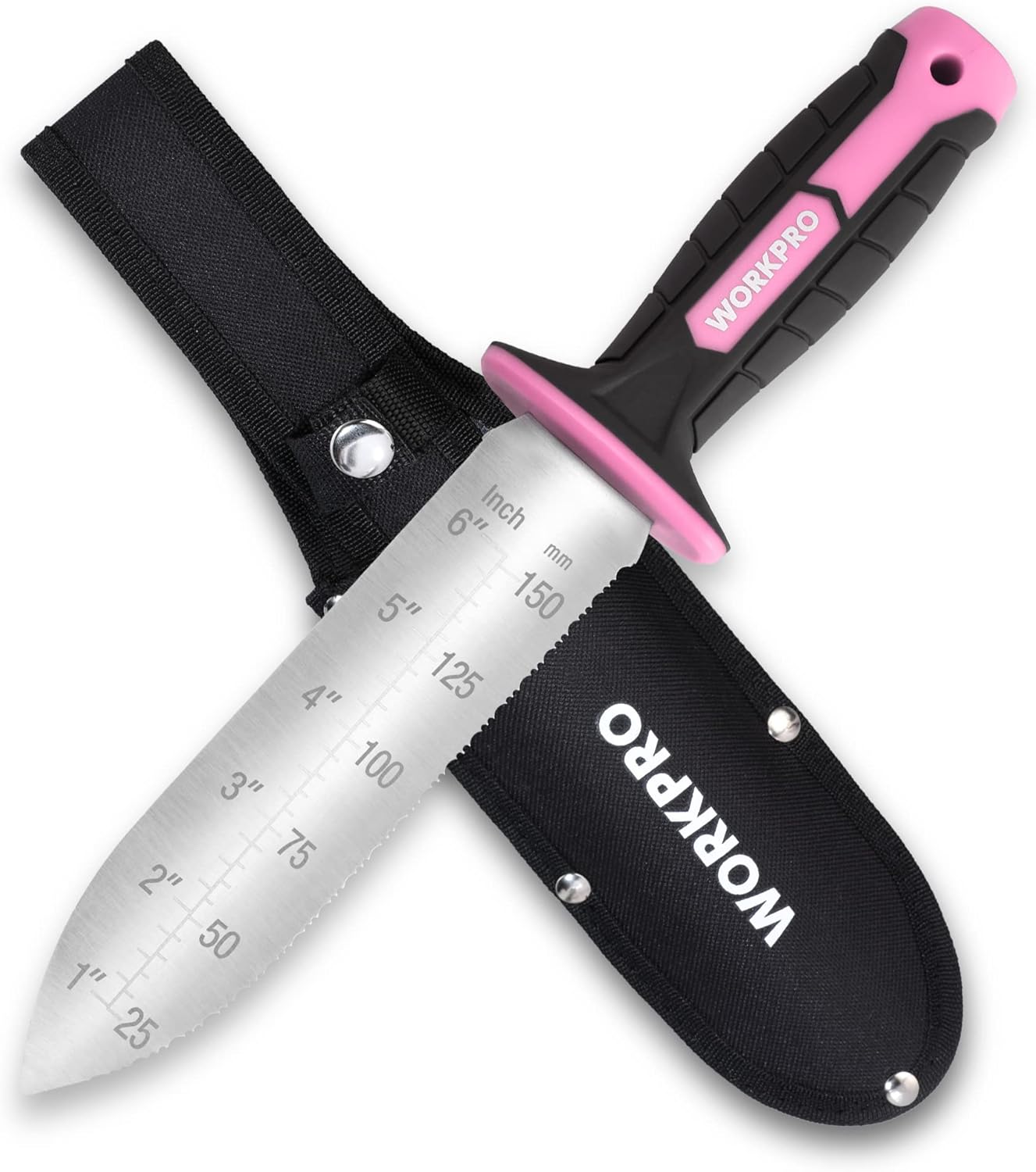 Hori Hori Garden Knife, Garden Tools with Oxford Sheath | 7" Stainless Steel Blade with Cutting Edge