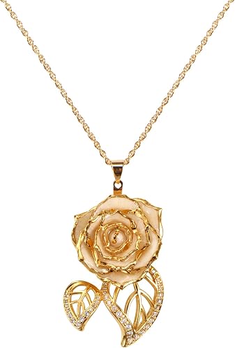 Rose Pendant and Necklace