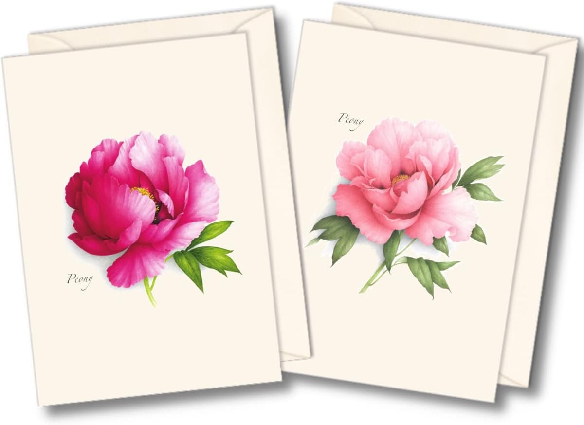 Peony Note Cards