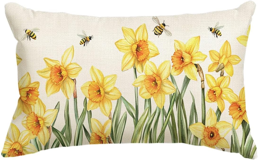 Daffodil Throw Pillow