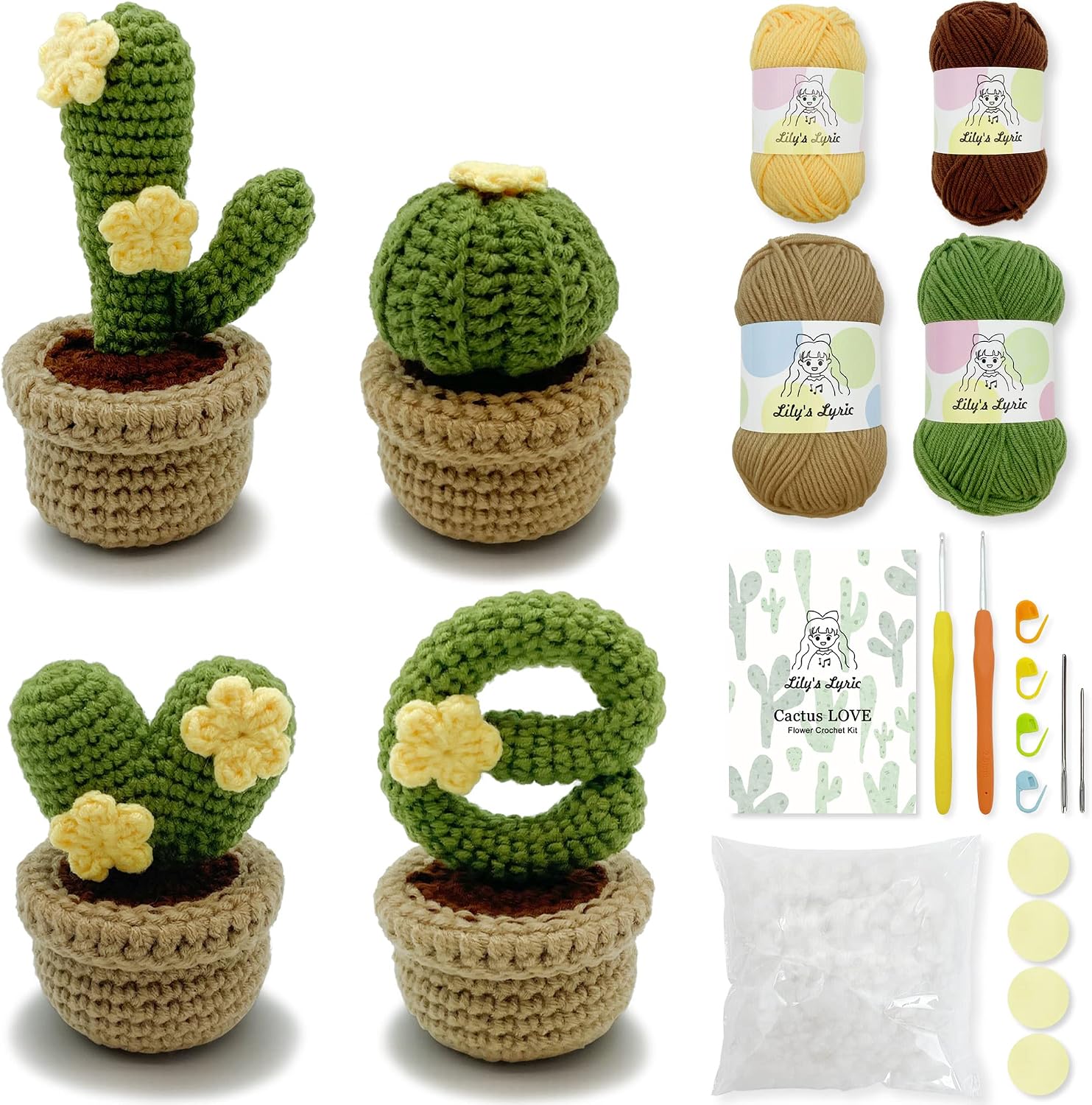 Cactus Flower Crochet Kit