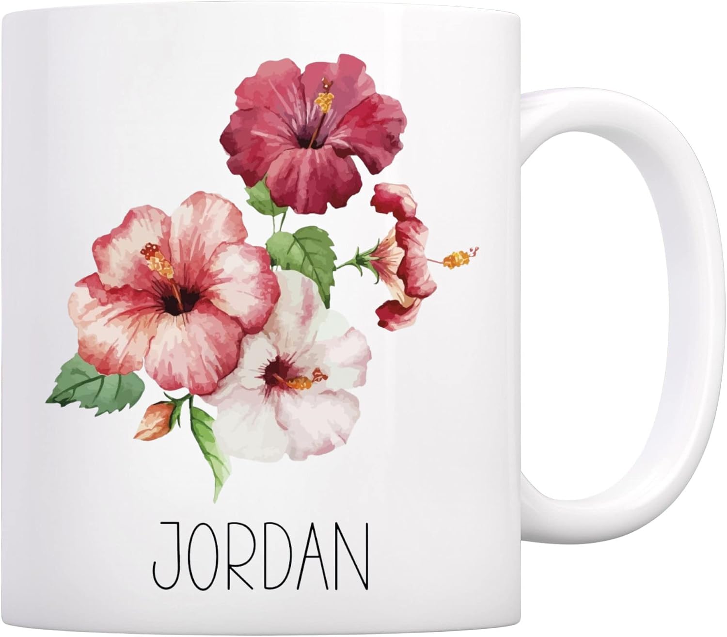 Pink Hibiscus Flower Coffee Mug