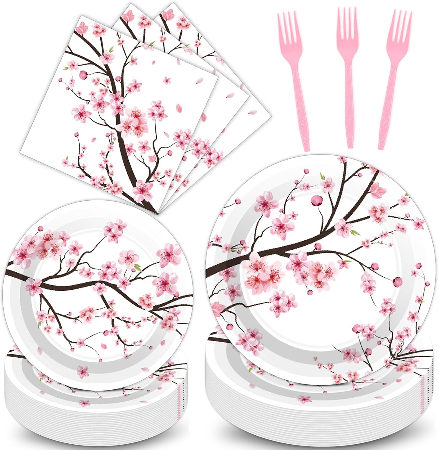 Pink Cherry Blossom Party Supplies