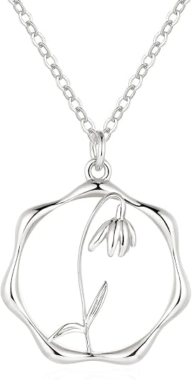Snowdrop Lily Pendant and Necklace