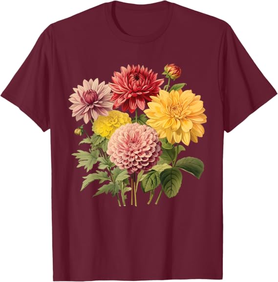 Dahlia Flower T-Shirt