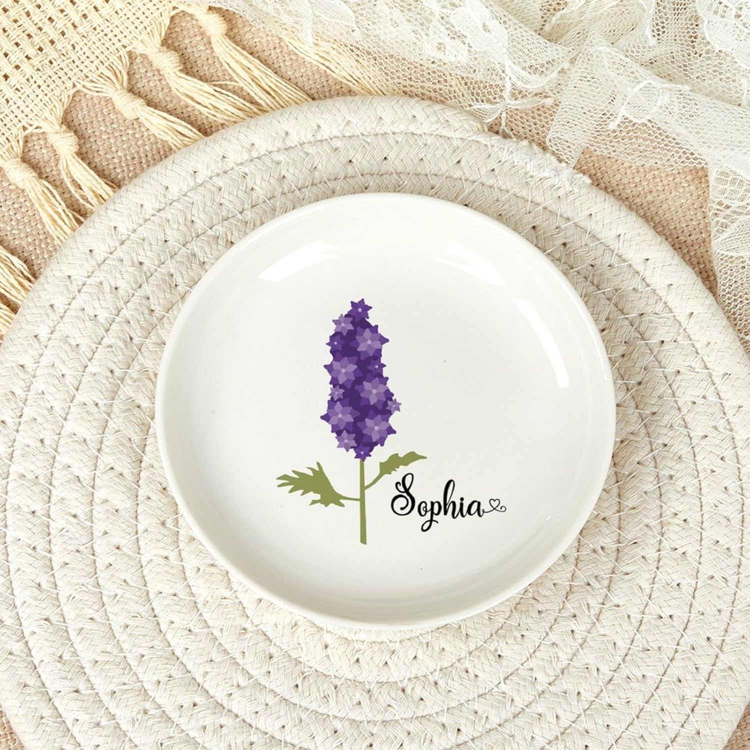 Delphinium Ring Dish
