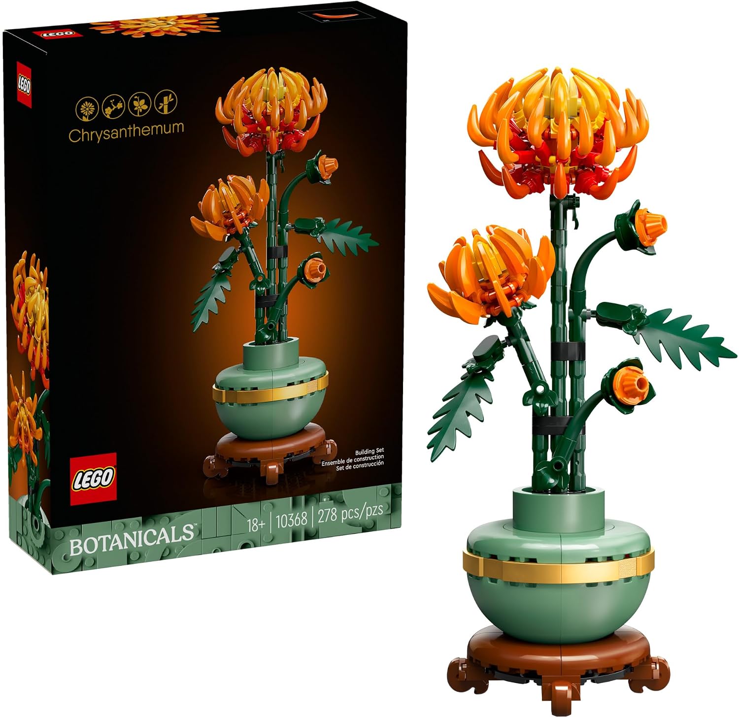 Chrysanthemum Flower Lego Building Blocks
