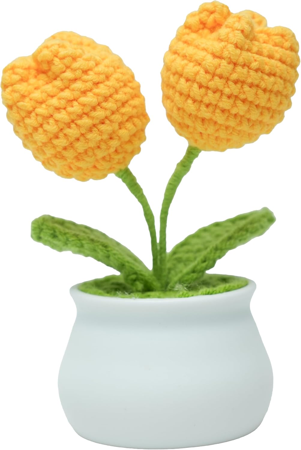 Hand-Crocheted Tulips, Cute Potted Tulips