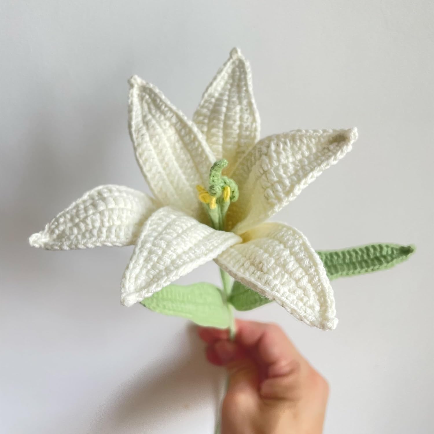 Lily Crochet Rose Bouquet, Handmade