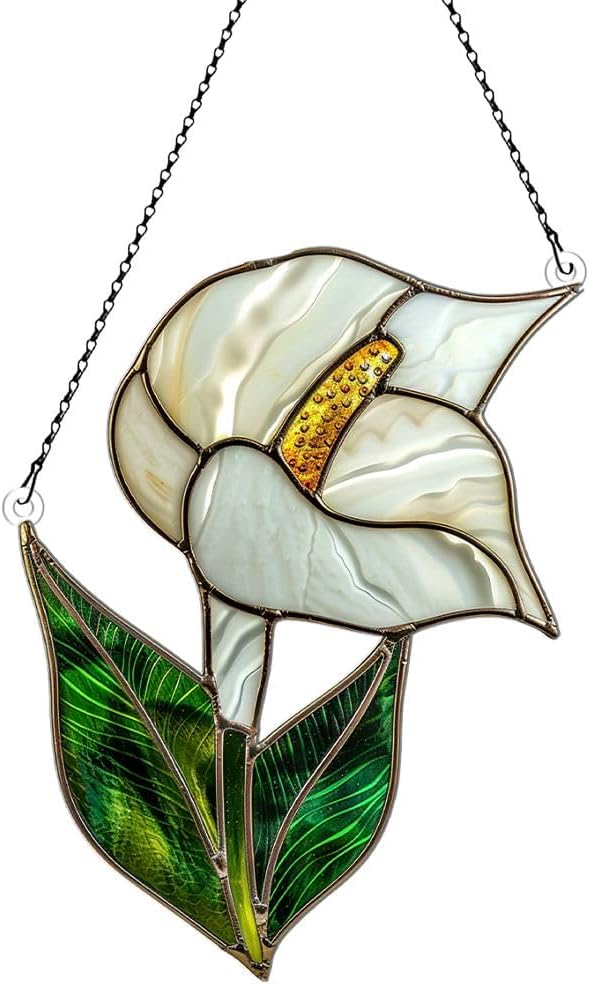 Stained Glass Calla Lily Flower