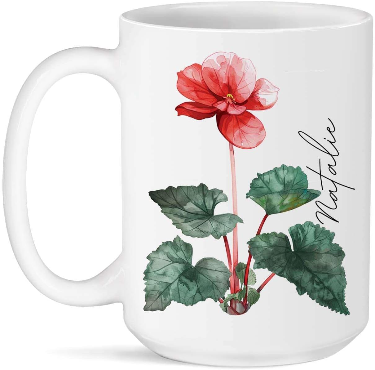 Red Begonia Coffee Mug