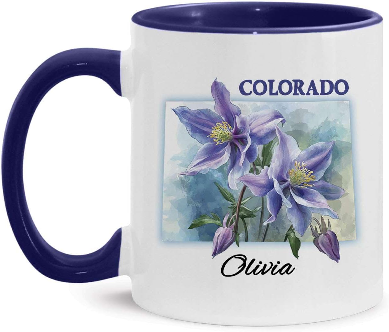 Colorado Columbine Flower Coffee Mug