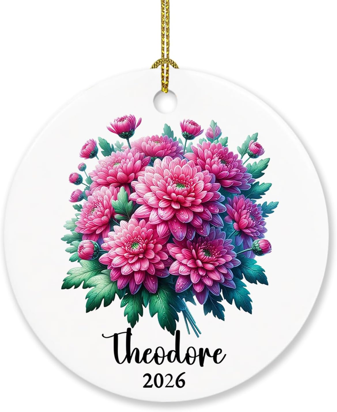 Chrysanthemum Ceramic Ornament