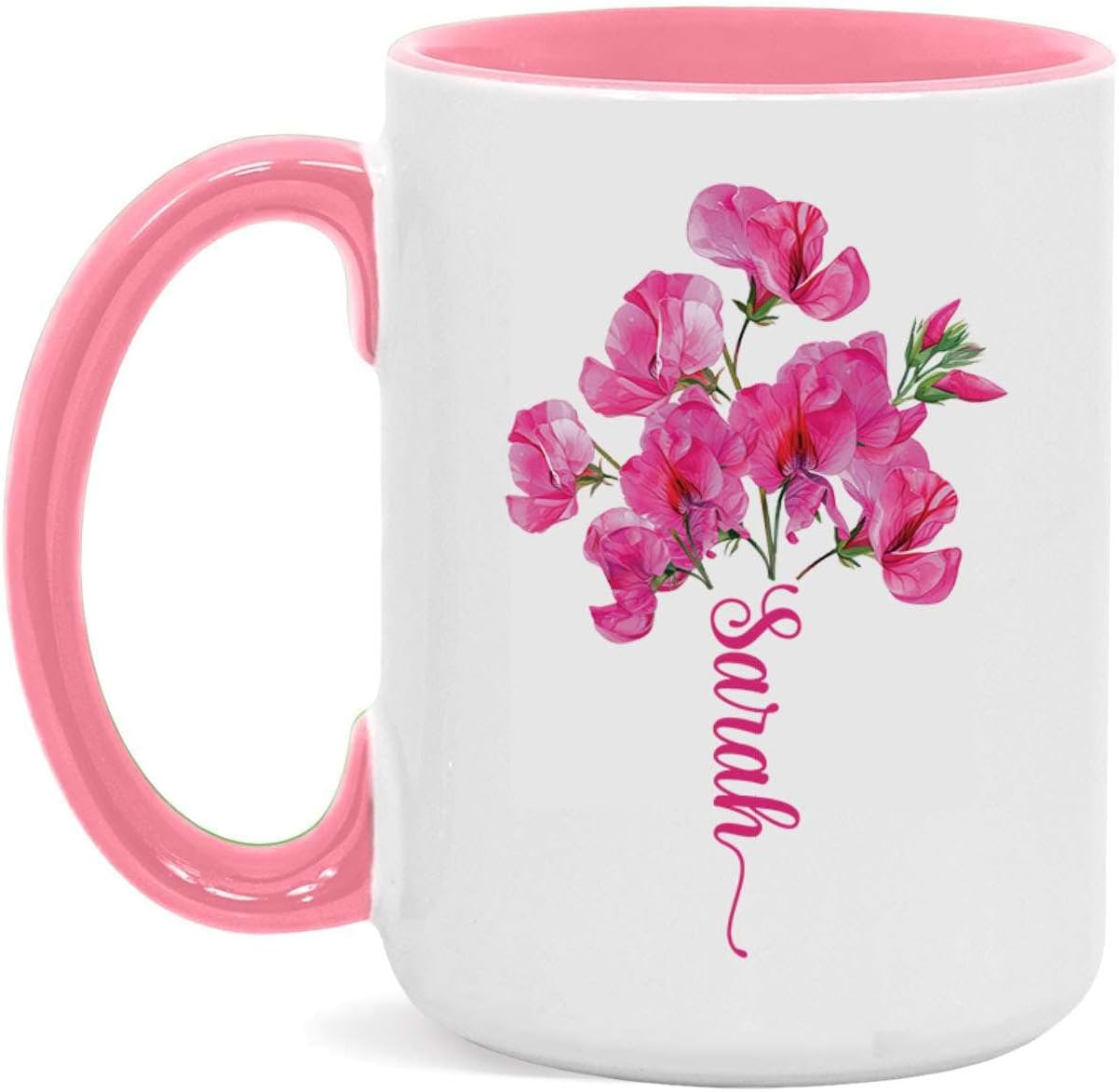 Sweet Pea Flower Coffee Mug