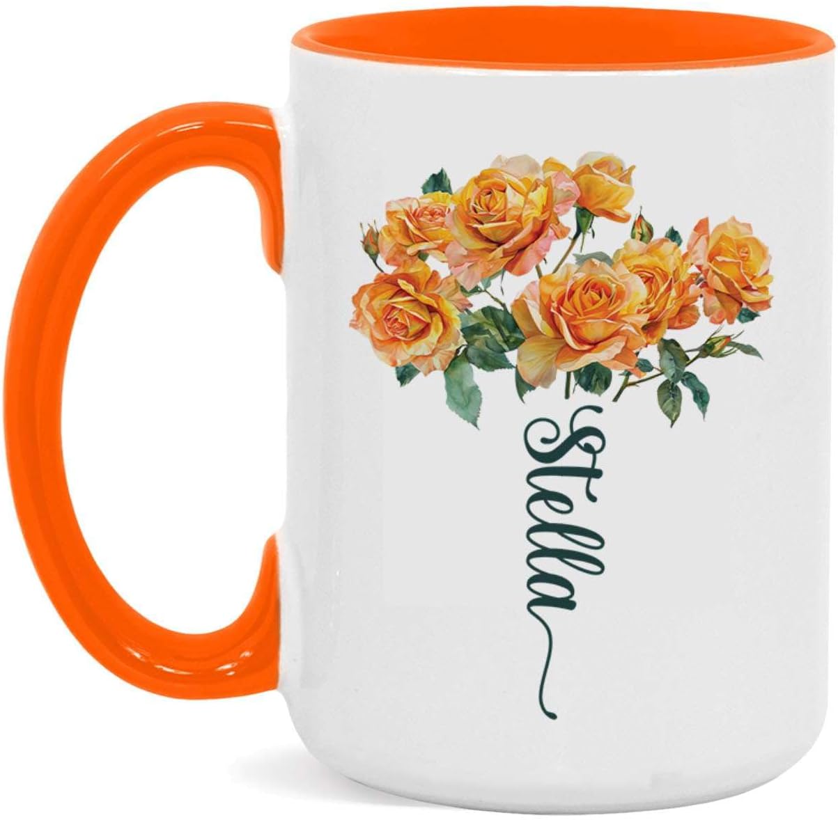 Orange Rose Coffee Mug