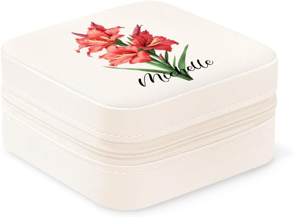 Gladiolas Flowers Jewelry Box