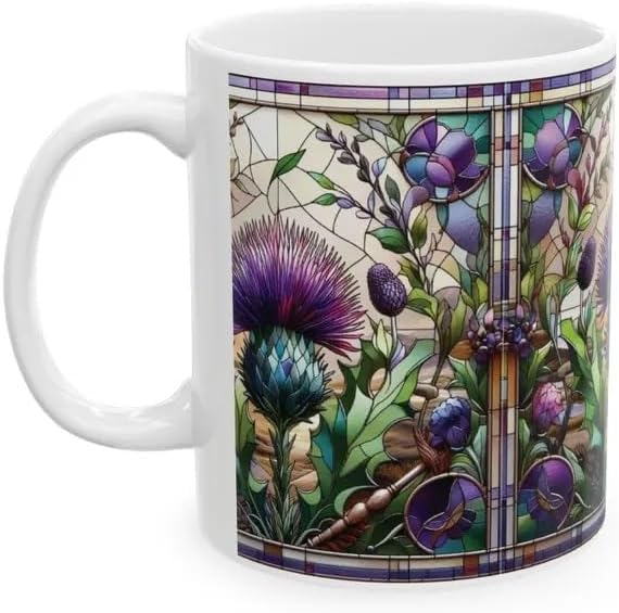 Thistle Flower Coffee Mug