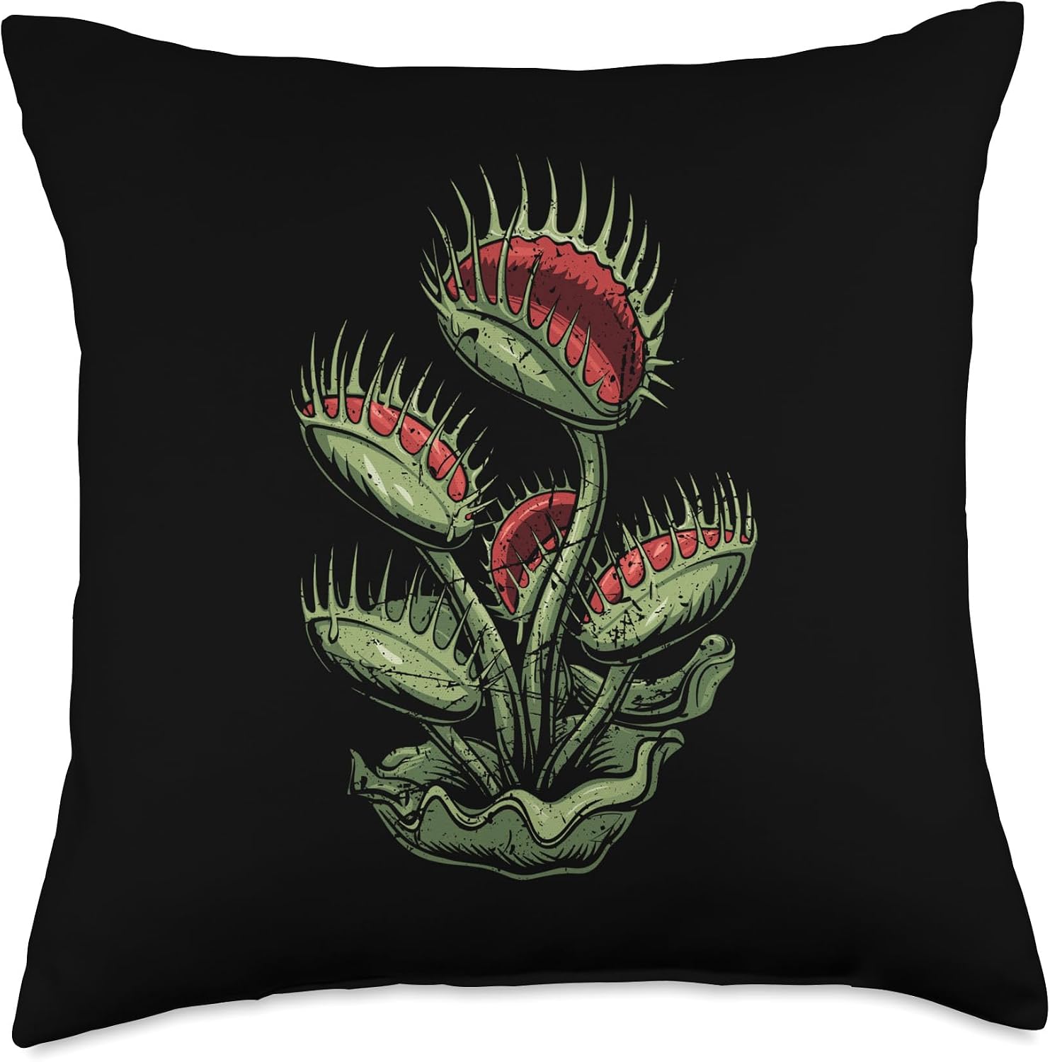 Venus Flytrap Throw Pillow