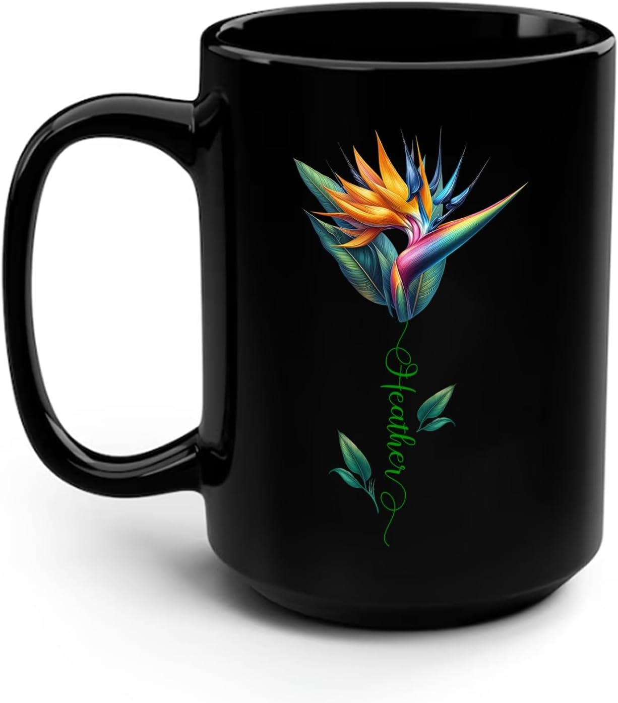 Bird of Paradise Flower Ceramic Coffee Mug