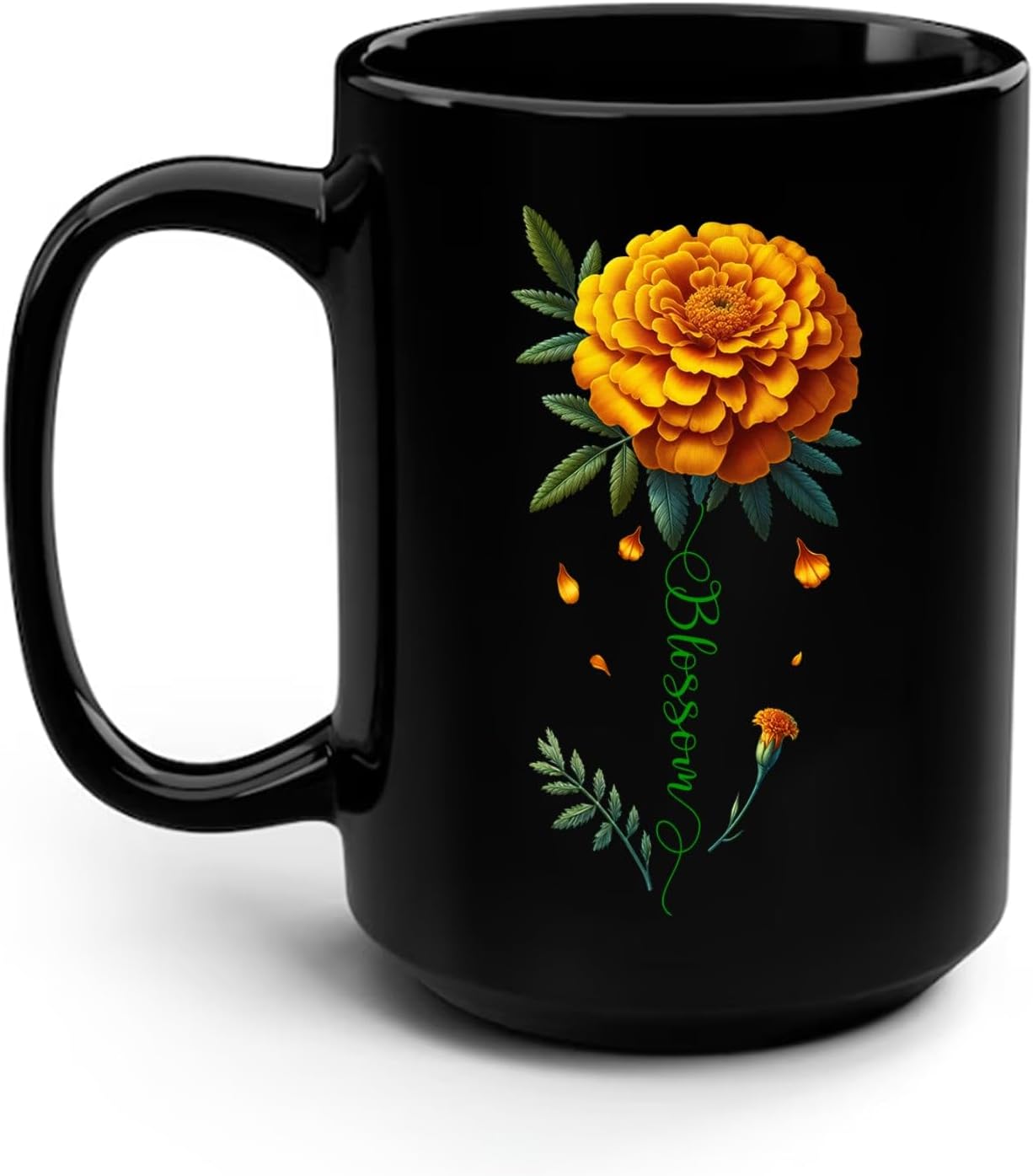 Customizable Marigold Flower Coffee Mug