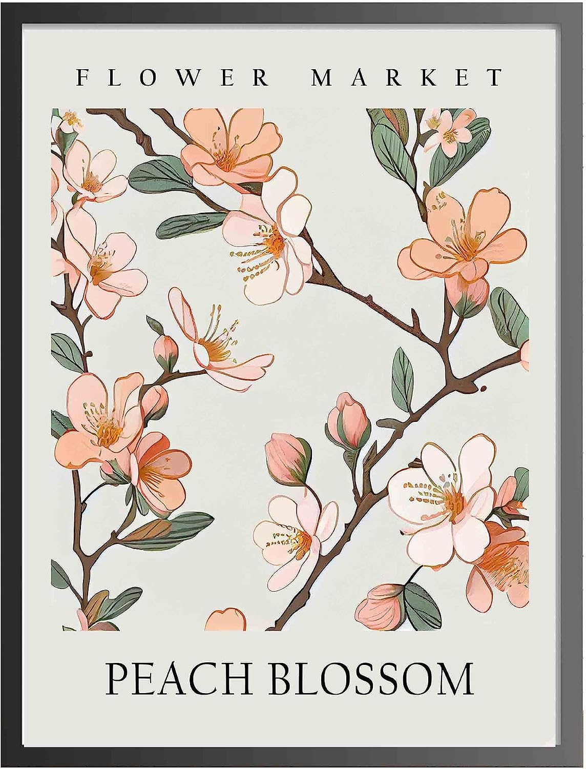 Peach Blossom Poster Print