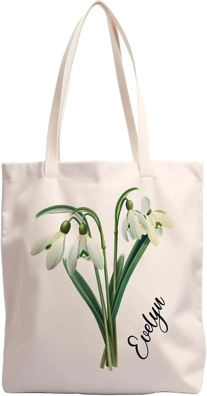 Snowdrop Lily Tote Bag