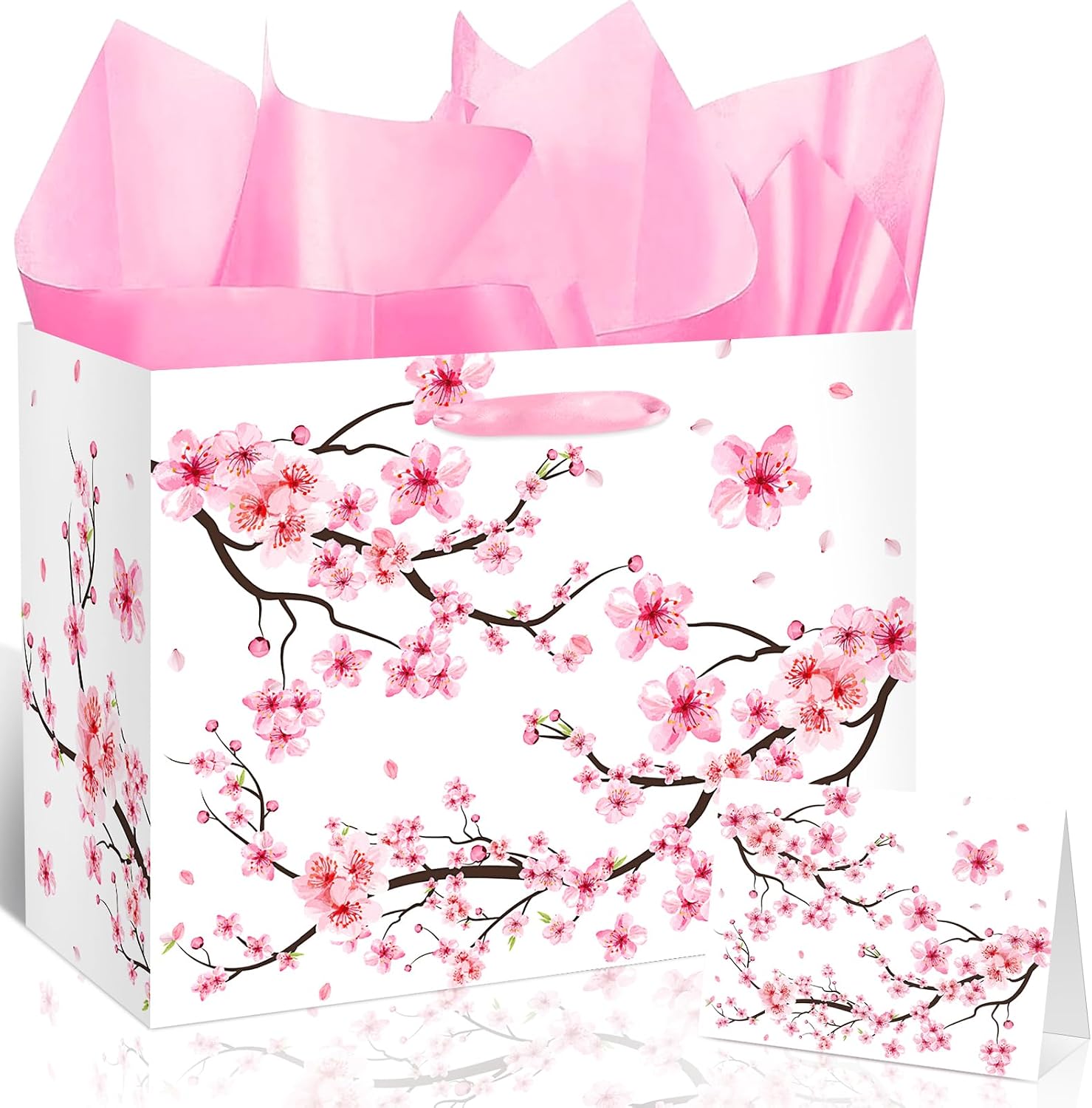 Pink Cherry Blossom Gift Bag