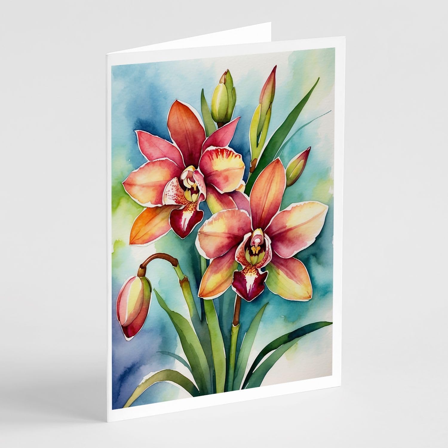 Orchid Flower Note Cards (set of 8)