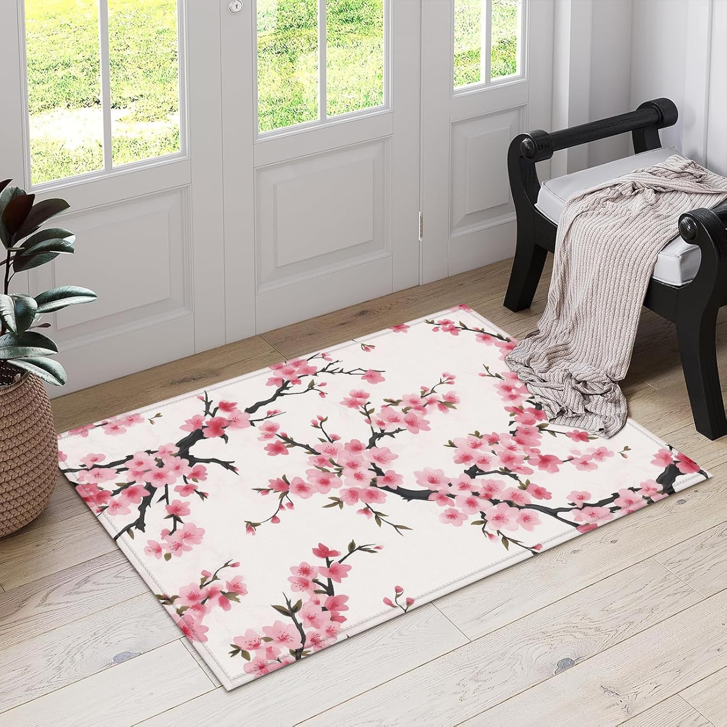 Cherry Blossom Indoor Outdoor Mat