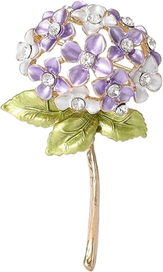 Hydrangea Flower Brooch
