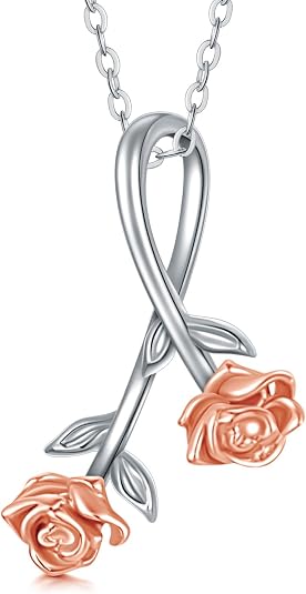 Rose Pendant and Necklace