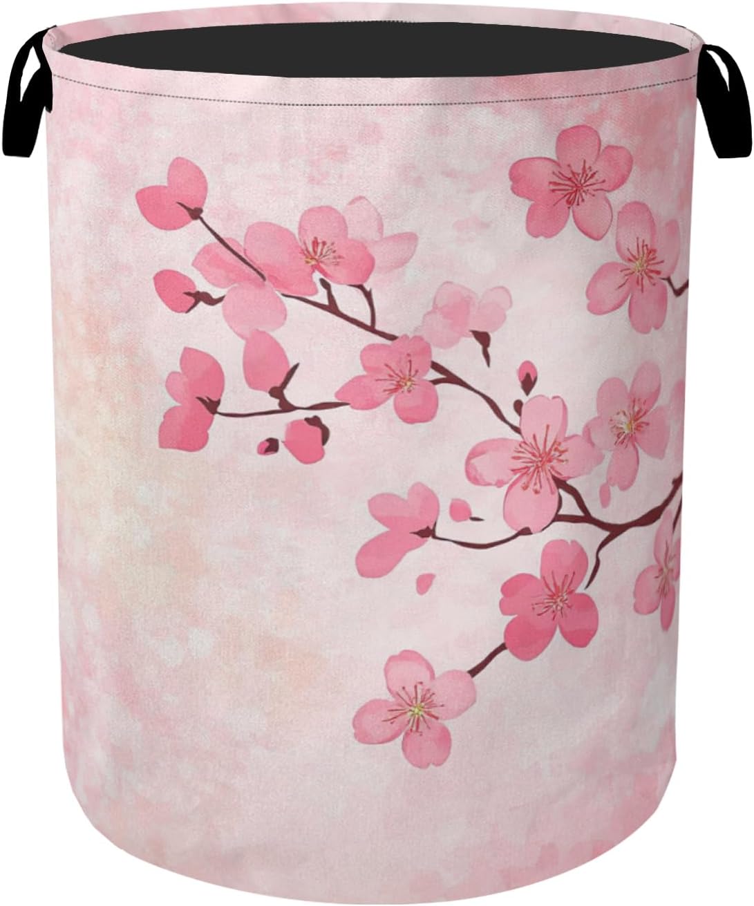 Pink Cherry Blossom Laundry Basket