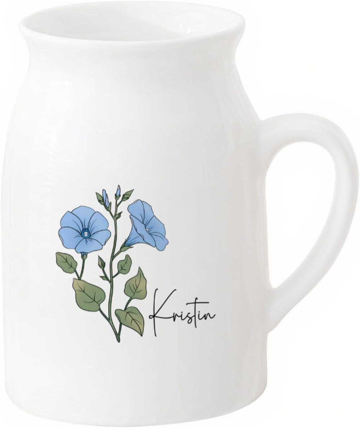 Morning Glory Ceramic Vase