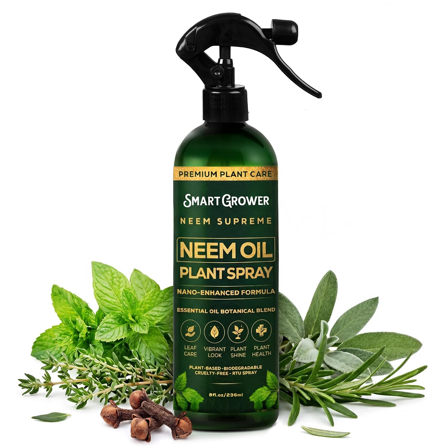 Neem Oil Spray for Plants Botanical Blend – Plant Wash with Natural Essential Oils