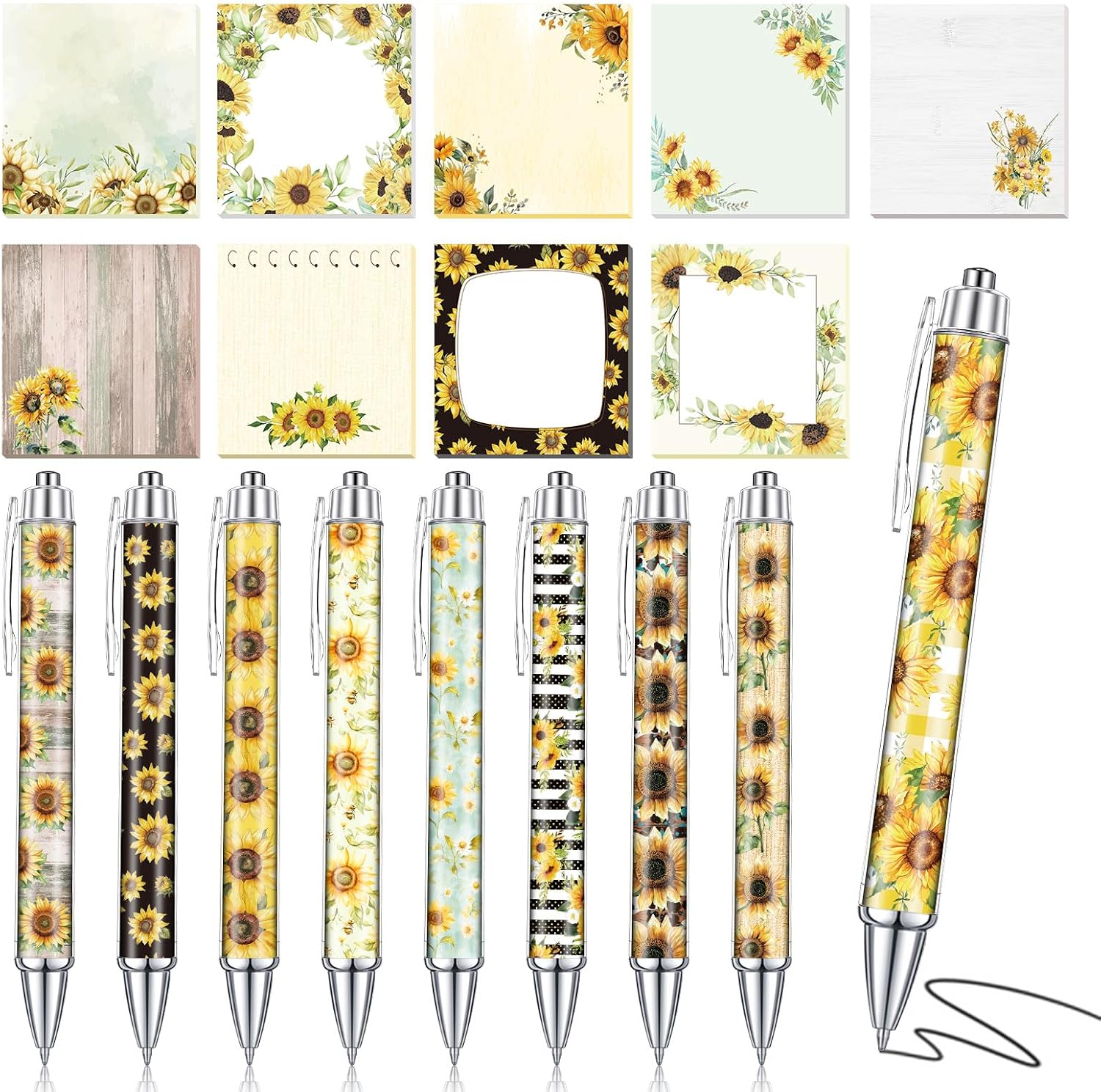Sunflower Pens and Pads