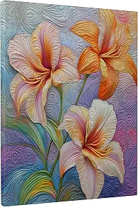 Textured Daylily Wall Art