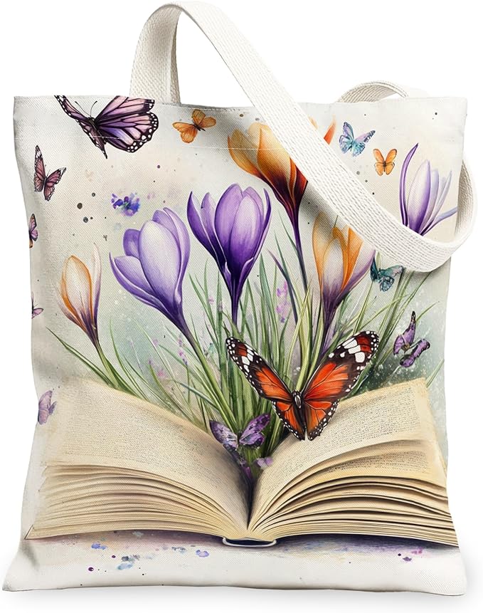Crocus Flower Tote Bag
