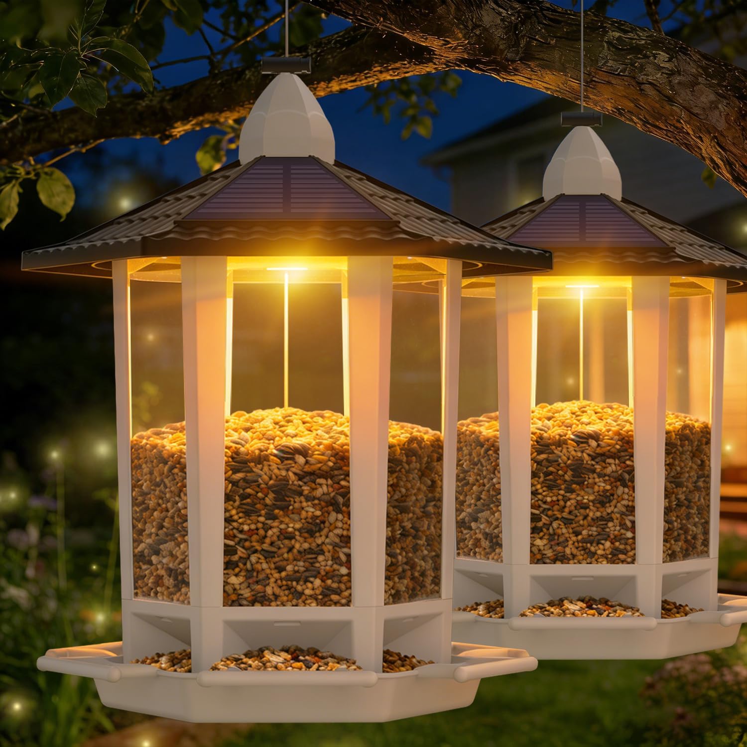 2 Pack of Solar Bird Feeder