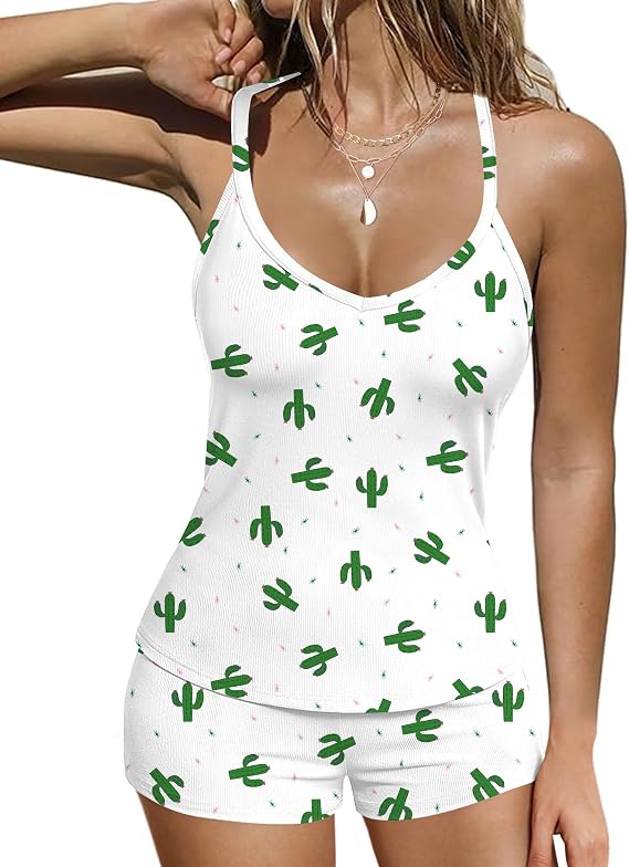 Womans Summer Cactus Pajamas