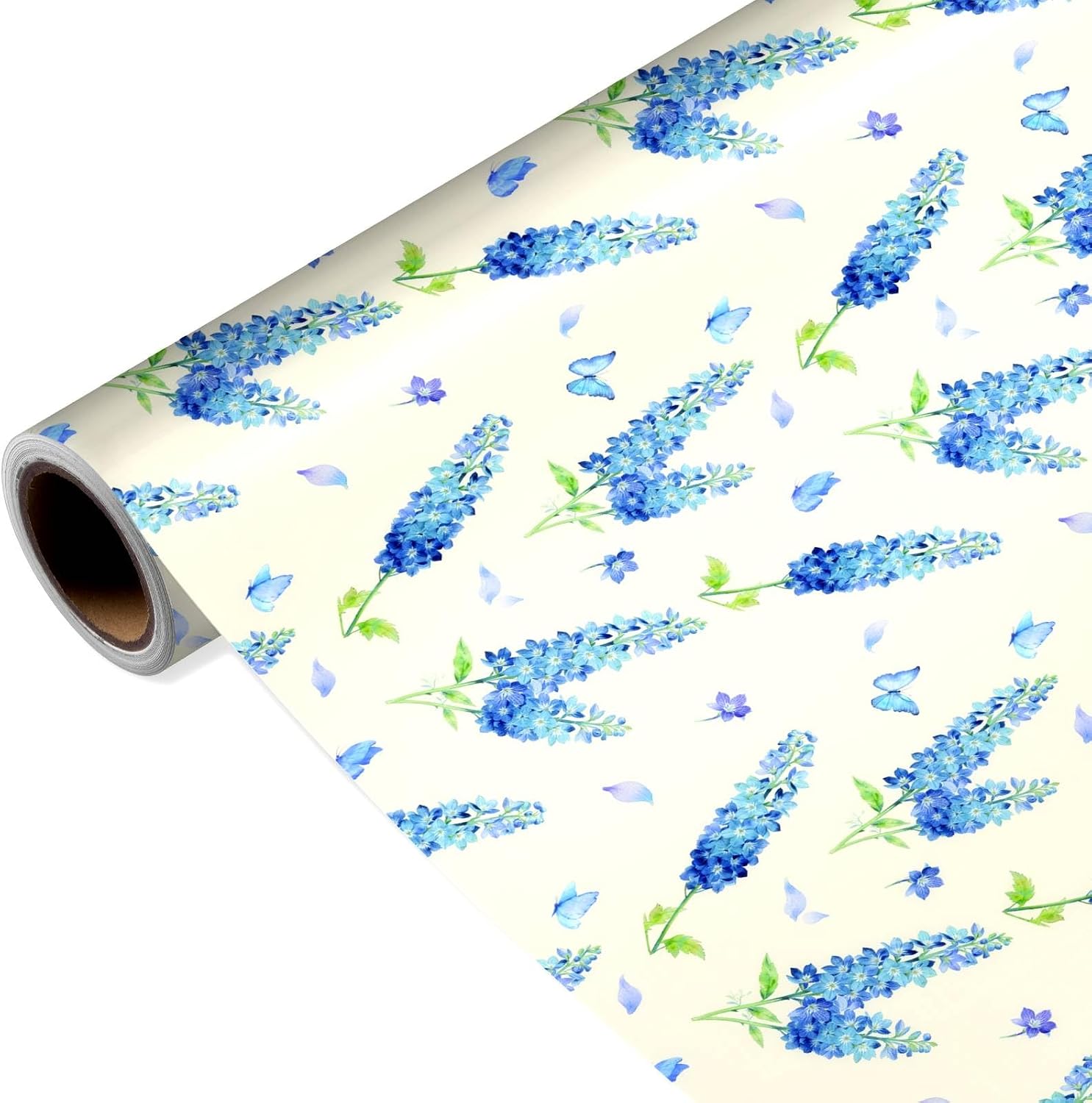 Delphinium Flower Wrapping Paper