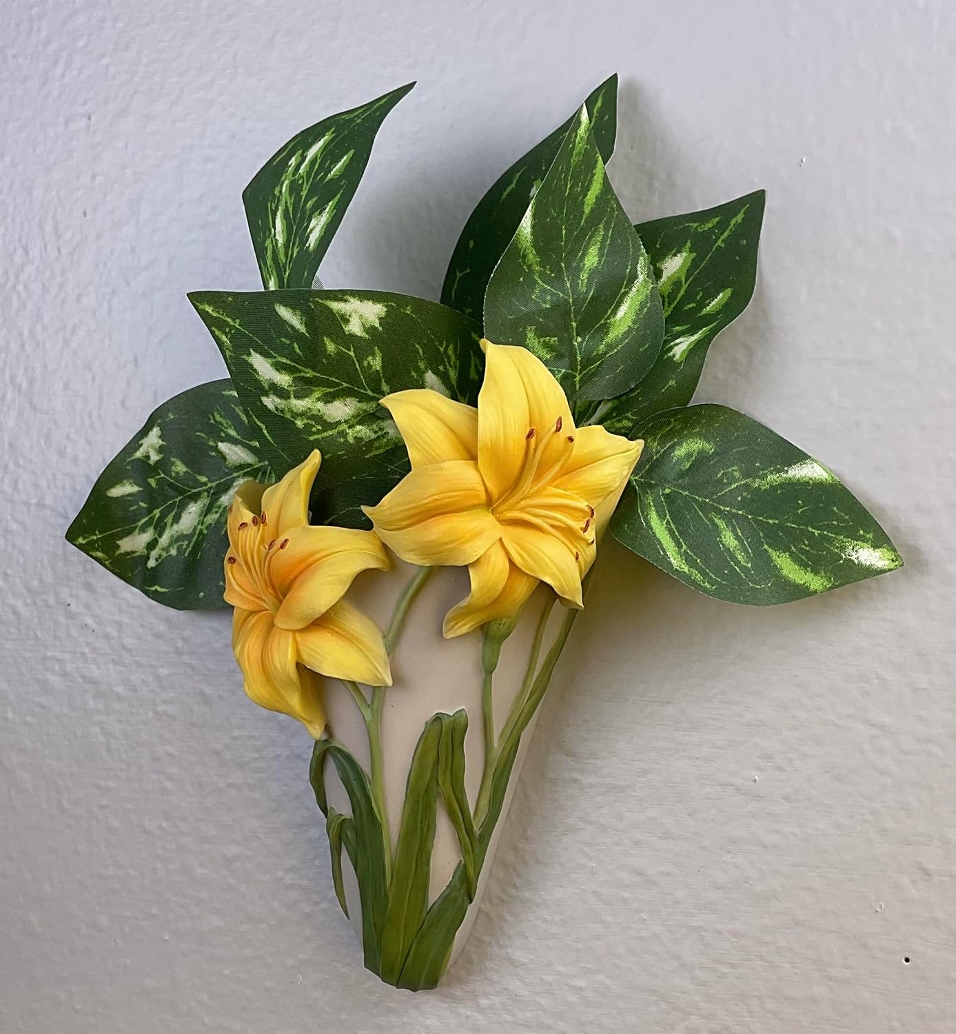 Daylily Wall Vase or Planter