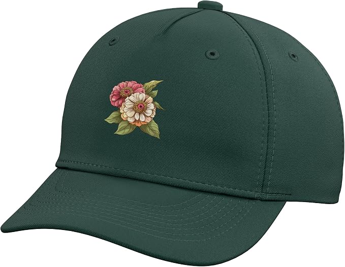 Zinnia Flower Baseball Cap