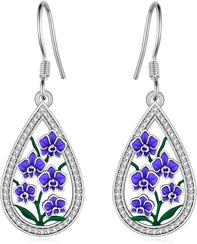 Orchid Dangling Earrings