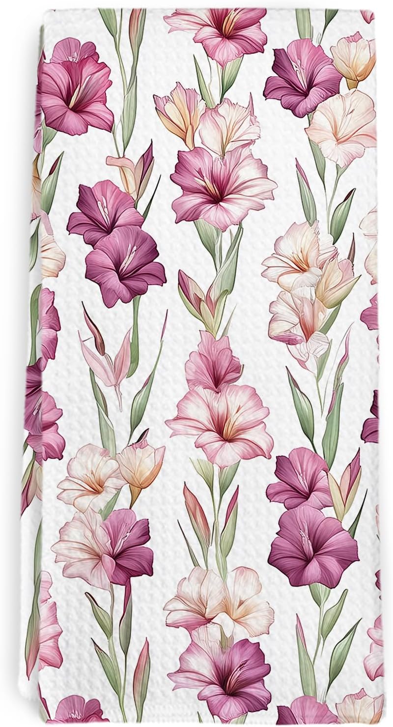 Gladiola Kitchen Dish Towel
