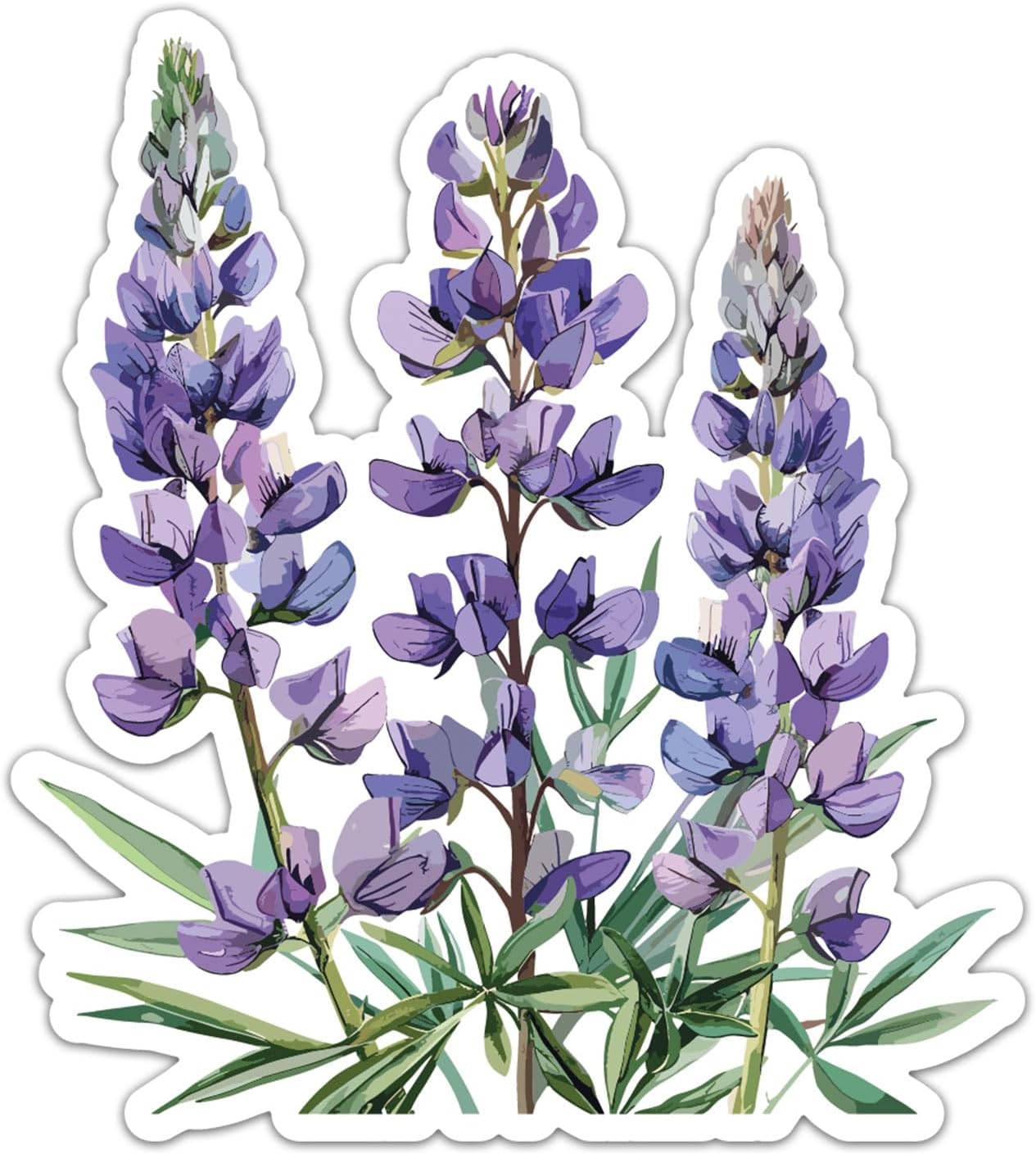 Lupine  Flower Vinyl Decal