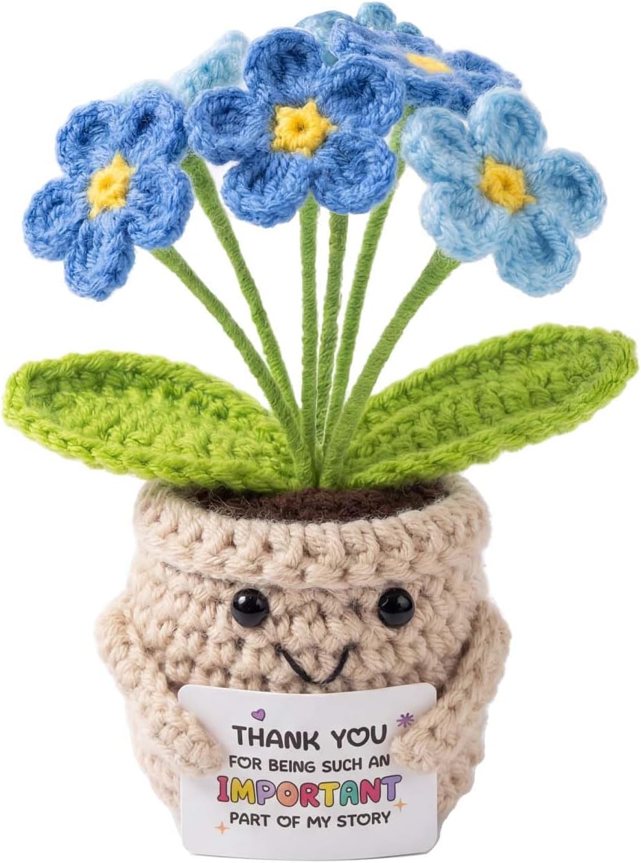 Crocheted Forget Me Not